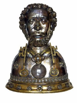 Die Reliquienbüste des heiligen Petrus Die Reliquienbüste des heiligen Petrus